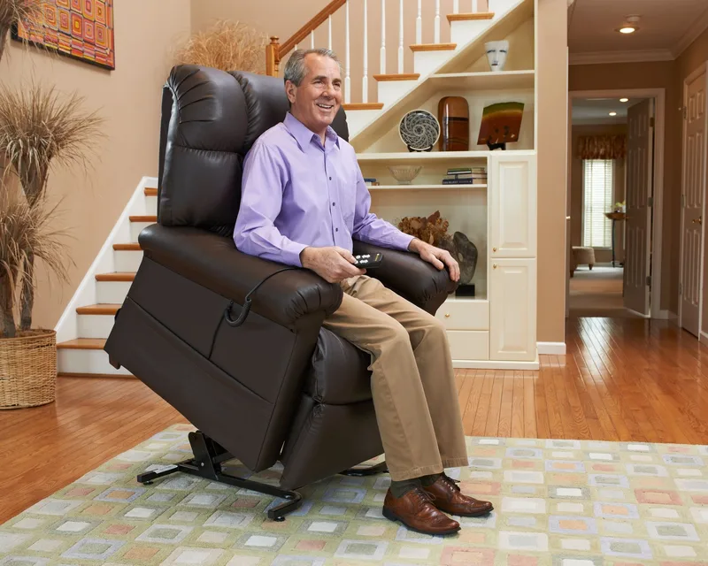 Golden Cloud lift recliner shown in a home